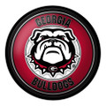 Georgia Bulldogs Uga - Modern Disc Wall Sign - Black Frame | The Fan-Brand | NCGEOR-230-02A