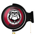 Georgia Bulldogs Uga - Original Round Rotating Lighted Wall Sign | The Fan-Brand | NCGEOR-115-02