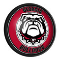 Georgia Bulldogs Uga - Round Slimline Lighted Wall Sign | The Fan-Brand | NCGEOR-130-02