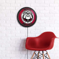 Georgia Bulldogs Uga - Round Slimline Lighted Wall Sign