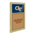 Georgia Tech Yellow Jackets Dual Logo - Cork Note Board