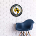 Georgia Tech Yellow Jackets Mascot - Round Slimline Lighted Wall Sign - Yellow