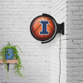 Illinois Fighting Illini Basketball - Original Round Rotating Lighted Wall Sign