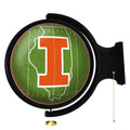 Illinois Fighting Illini On the 50 - Rotating Lighted Wall Sign | The Fan-Brand | NCILLI-115-22