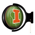 Illinois Fighting Illini On the 50 - Rotating Lighted Wall Sign