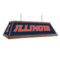Illinois Fighting Illini Premium Wood Pool Table Light - Blue | The Fan-Brand | NCILLI-330-01A