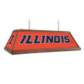 Illinois Fighting Illini Premium Wood Pool Table Light - Orange | The Fan-Brand | NCILLI-330-01B