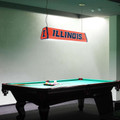 Illinois Fighting Illini Standard Pool Table Light - Orange