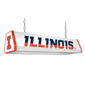 Illinois Fighting Illini Standard Pool Table Light - White | The Fan-Brand | NCILLI-310-01C