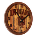 Indiana Hoosiers Branded Faux Barrel Top Wall Clock