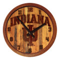 Indiana Hoosiers Branded Faux Barrel Top Wall Clock | The Fan-Brand | NCINDH-560-02