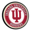 Indiana Hoosiers Round Slimline Lighted Wall Sign | The Fan-Brand | NCINDH-130-01