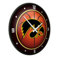 Iowa Hawkeyes Basketball - Modern Disc Wall Clock