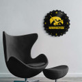 Iowa Hawkeyes Bottle Cap Wall Clock