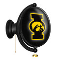 Iowa Hawkeyes Original Oval Rotating Lighted Wall Sign | The Fan-Brand | NCIOWA-125-01