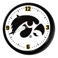 Iowa Hawkeyes Retro Lighted Wall Clock | The Fan-Brand | NCIOWA-550-01