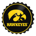 Iowa Hawkeyes Round Bottle Cap Wall Sign | The Fan-Brand | NCIOWA-210-01