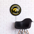 Iowa Hawkeyes Round Slimline Lighted Wall Sign