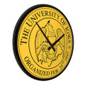 Iowa Hawkeyes University Seal - Modern Disc Wall Clock