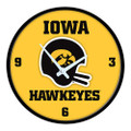 Iowa Hawkeyes VIntage - Modern Disc Wall Clock | The Fan-Brand | NCIOWA-510-03