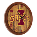 Iowa State Cyclones Faux Barrel Top Wall Clock