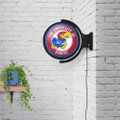 Kansas Jayhawks Original Round Rotating Lighted Wall Sign