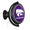 Kansas State Wildcats Original Oval Rotating Lighted Wall Sign - White