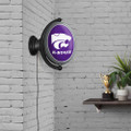 Kansas State Wildcats Original Oval Rotating Lighted Wall Sign - White