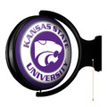 Kansas State Wildcats Original Round Rotating Lighted Wall Sign - Purple