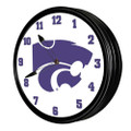 Kansas State Wildcats Retro Lighted Wall Clock
