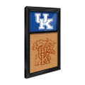 Kentucky Wildcats Dual Logo - Cork Note Board