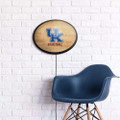 Kentucky Wildcats Hardwood - Oval Slimline Lighted Wall Sign