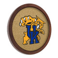 Kentucky Wildcats Mascot - Faux Barrel Framed Cork Board - Color Logo