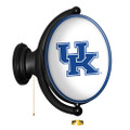 Kentucky Wildcats Original Oval Rotating Lighted Wall Sign - White | The Fan-Brand | NCKWLD-125-01B