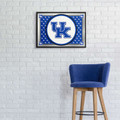 Kentucky Wildcats Team Spirit - Framed Mirrored Wall Sign - Blue
