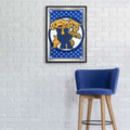 Kentucky Wildcats Team Spirit, Mascot - Framed Mirrored Wall Sign - Blue