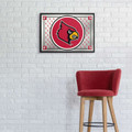 Louisville Cardinals Team Spirit - Framed Mirrored Wall Sign - Mirrored