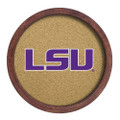 LSU Tigers Faux Barrel Framed Cork Board - Color Logo | The Fan-Brand | NCLSUT-632-01A