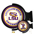 LSU Tigers Original Round Double-Sided Rotating Lighted Wall Sign | The Fan-Brand | NCLSUT-115-03