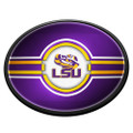 LSU Tigers Oval Slimline Lighted Wall Sign | The Fan-Brand | NCLSUT-140-01