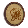 Maryland Terrapins Mascot - Faux Barrel Framed Cork Board - Monochrome Logo