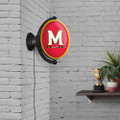 Maryland Terrapins Original Oval Rotating Lighted Wall Sign - Red