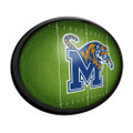 Memphis Tigers On the 50 - Oval Slimline Lighted Wall Sign