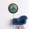 Memphis Tigers On the 50 - Round Slimline Lighted Wall Sign