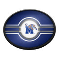 Memphis Tigers Oval Slimline Lighted Wall Sign | The Fan-Brand | NCMEMP-140-01