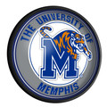 Memphis Tigers Round Slimline Lighted Wall Sign | The Fan-Brand | NCMEMP-130-01