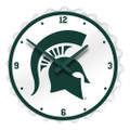 Michigan State Spartans Bottle Cap Wall Clock | The Fan-Brand | NCMIST-540-01