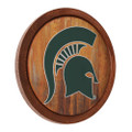 Michigan State Spartans Faux Barrel Top Sign