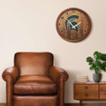 Michigan State Spartans Faux Barrel Top Wall Clock