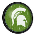 Michigan State Spartans On the 50 - Slimline Lighted Wall Sign | The Fan-Brand | NCMIST-130-22